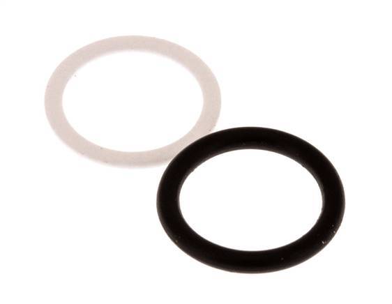 Juego de juntas de PTFE/NBR para acoplamiento hidráulico ISO 7241-1 A (16 mm y 31 mm) [2 piezas]