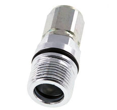 Acoplamiento hidráulico de acero DN 10 Enchufe G 3/8 pulgadas Rosca hembra ISO 14541 D M28 x 2