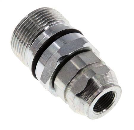 Acero DN 12,5 Acoplamiento hidráulico Toma G 3/8 pulgadas Rosca hembra ISO 14541 D M36 x 2