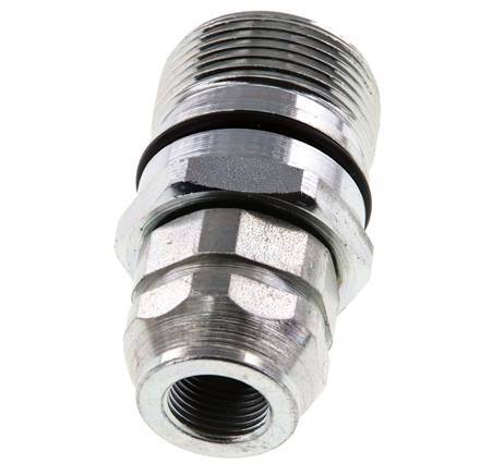 Acero DN 12,5 Acoplamiento hidráulico Toma G 3/8 pulgadas Rosca hembra ISO 14541 D M36 x 2