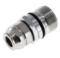 Acero DN 12,5 Acoplamiento hidráulico Toma G 3/8 pulgadas Rosca hembra ISO 14541 D M36 x 2