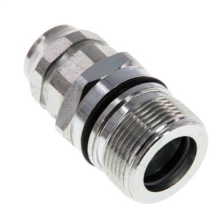 Acero DN 12,5 Acoplamiento hidráulico Toma G 3/8 pulgadas Rosca hembra ISO 14541 D M36 x 2