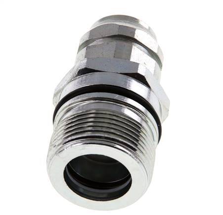 Acero DN 12,5 Acoplamiento hidráulico Toma G 3/8 pulgadas Rosca hembra ISO 14541 D M36 x 2