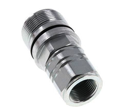 Acoplamiento hidráulico de acero DN 20 Enchufe G 3/4 pulgadas Rosca hembra ISO 14541 D M42 x 2