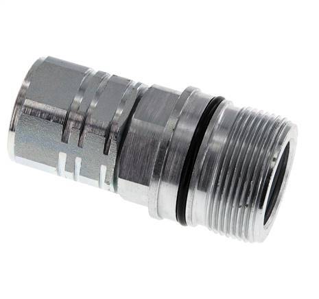 Acoplamiento hidráulico de acero DN 20 Enchufe G 3/4 pulgadas Rosca hembra ISO 14541 D M42 x 2