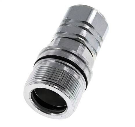 Acoplamiento hidráulico de acero DN 20 Enchufe G 3/4 pulgadas Rosca hembra ISO 14541 D M42 x 2