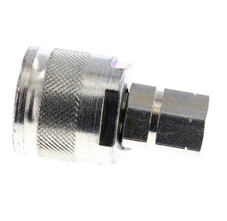 Acero DN 6.3 Acoplamiento hidráulico Enchufe G 1/4 pulgada Rosca hembra ISO 14541 D M24 x 2