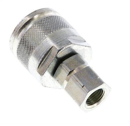 Acero DN 6.3 Acoplamiento hidráulico Enchufe G 1/4 pulgada Rosca hembra ISO 14541 D M24 x 2