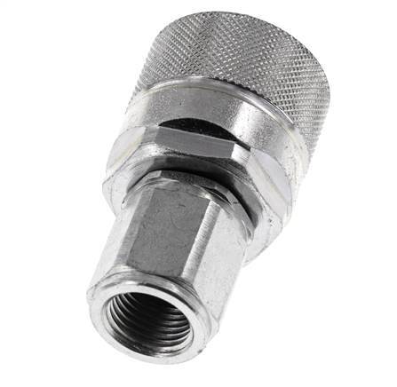 Acero DN 10 Acoplamiento hidráulico Enchufe M16x1,5 Rosca hembra ISO 14541 D M28 x 2