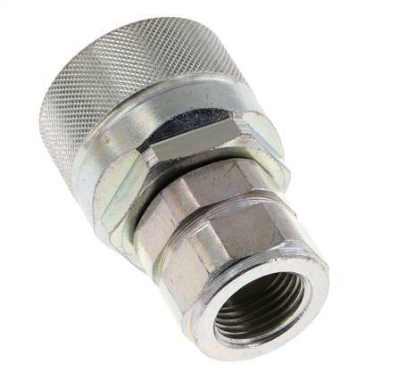 Acero DN 12,5 Acoplamiento hidráulico Enchufe G 1/2 pulgada Roscas hembra ISO 14541 D M36 x 2
