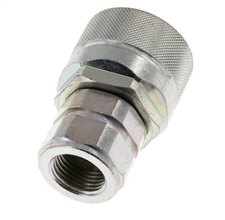 Acero DN 12,5 Acoplamiento hidráulico Enchufe G 1/2 pulgada Roscas hembra ISO 14541 D M36 x 2