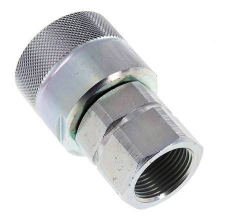 Acero DN 25 Acoplamiento hidráulico Enchufe G 1 pulgada Rosca hembra D M48 x 3