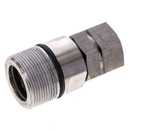 Acoplamiento hidráulico de acero inoxidable DN 20 Enchufe G 3/4 pulgadas rosca hembra ISO 14541 D M42 x 2