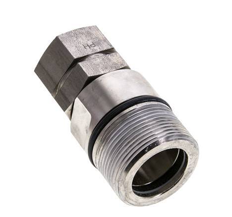 Acoplamiento hidráulico de acero inoxidable DN 20 Enchufe G 3/4 pulgadas rosca hembra ISO 14541 D M42 x 2