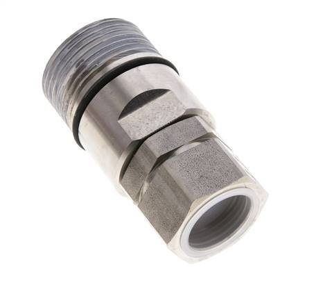 Acoplamiento hidráulico de acero inoxidable DN 25 Enchufe G 1 pulgada rosca hembra D M48 x 3