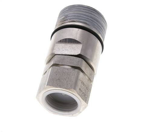 Acoplamiento hidráulico de acero inoxidable DN 25 Enchufe G 1 pulgada rosca hembra D M48 x 3