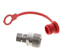 Acoplamiento hidráulico de acero inoxidable DN 10 Enchufe G 3/8 pulgadas rosca hembra ISO 14541 D M28 x 2