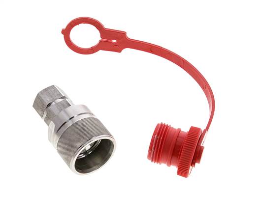 Acoplamiento hidráulico de acero inoxidable DN 10 Enchufe G 3/8 pulgadas rosca hembra ISO 14541 D M28 x 2