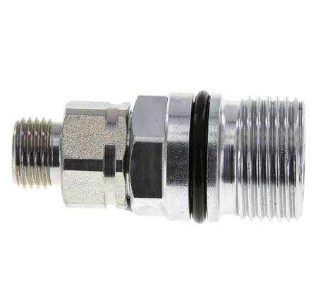Acero DN 10 Acoplamiento hidráulico Enchufe 10 mm L Anillo de compresión ISO 14541/8434-1 D M28 x 2