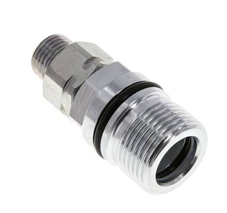 Acero DN 10 Acoplamiento hidráulico Enchufe 10 mm L Anillo de compresión ISO 14541/8434-1 D M28 x 2