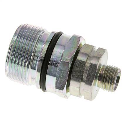 Acero DN 12.5 Acoplamiento hidráulico Enchufe 10 mm L Anillo de compresión ISO 14541/8434-1 D M36 x 2