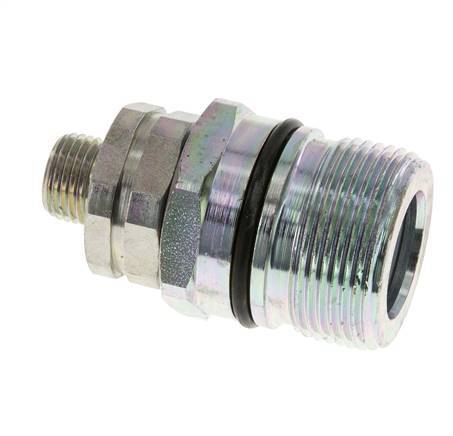 Acero DN 12.5 Acoplamiento hidráulico Enchufe 10 mm L Anillo de compresión ISO 14541/8434-1 D M36 x 2