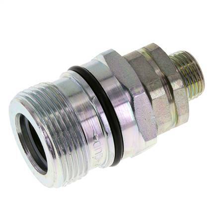 Acero DN 12.5 Acoplamiento hidráulico Enchufe 12 mm L Anillo de compresión ISO 14541/8434-1 D M36 x 2