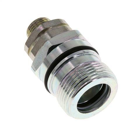 Acero DN 12.5 Acoplamiento hidráulico Enchufe 12 mm L Anillo de compresión ISO 14541/8434-1 D M36 x 2