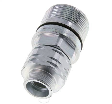 Acero DN 20 Acoplamiento hidráulico Enchufe 18 mm L Anillo de compresión ISO 14541/8434-1 D M42 x 2