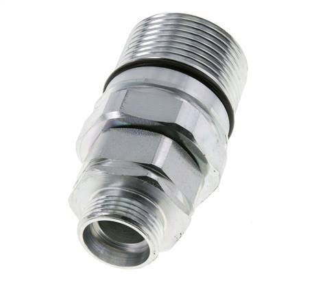 Acero DN 25 Acoplamiento hidráulico Enchufe 22 mm L Anillo de compresión ISO 8434-1 D M48 x 3