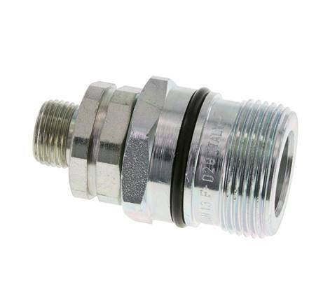Acero DN 12.5 Acoplamiento hidráulico Enchufe 10 mm S Anillo de compresión ISO 14541/8434-1 D M36 x 2