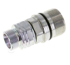 Acero DN 20 Acoplamiento hidráulico Enchufe 20 mm S Anillo de compresión ISO 14541/8434-1 D M42 x 2
