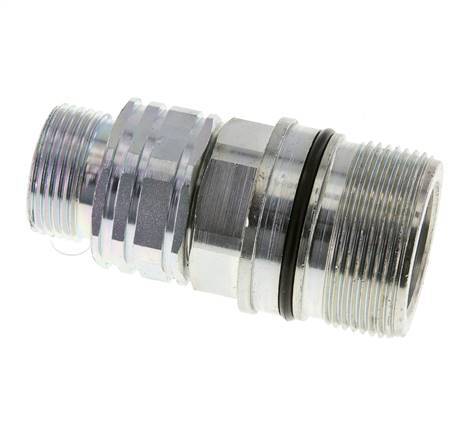 Acero DN 20 Acoplamiento hidráulico Enchufe 20 mm S Anillo de compresión ISO 14541/8434-1 D M42 x 2