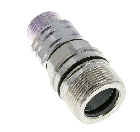Acero DN 20 Acoplamiento hidráulico Enchufe 20 mm S Anillo de compresión ISO 14541/8434-1 D M42 x 2
