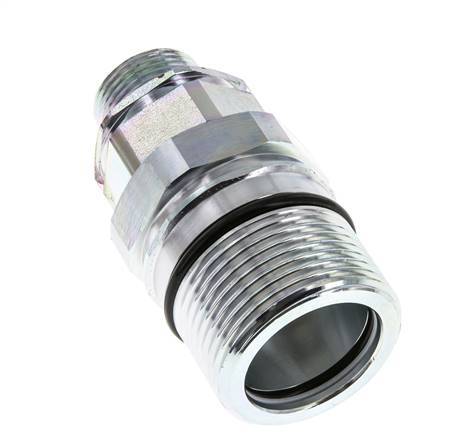 Acero DN 25 Acoplamiento hidráulico Enchufe 20 mm S Anillo de compresión ISO 8434-1 D M48 x 3