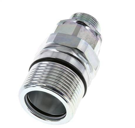 Acero DN 25 Acoplamiento hidráulico Enchufe 20 mm S Anillo de compresión ISO 8434-1 D M48 x 3