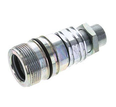Steel DN 20 Hydraulic Coupling Socket 16 mm S Compression Ring Bulkhead ISO 14541/8434-1 D M42 x 2