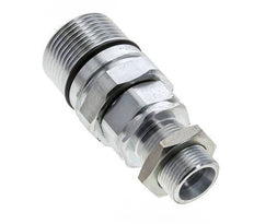 Steel DN 25 Hydraulic Coupling Socket 20 mm S Compression Ring Bulkhead ISO 8434-1 D M48 x 3