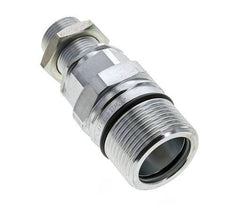 Steel DN 25 Hydraulic Coupling Socket 20 mm S Compression Ring Bulkhead ISO 8434-1 D M48 x 3