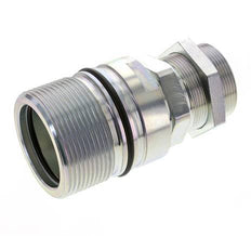 Steel DN 31.5 Hydraulic Coupling Socket 38 mm S Compression Ring Bulkhead ISO 8434-1 D M70 x 3