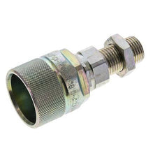 Steel DN 10 Hydraulic Coupling Plug 10 mm L Compression Ring Bulkhead ISO 14541/8434-1 D M28 x 2