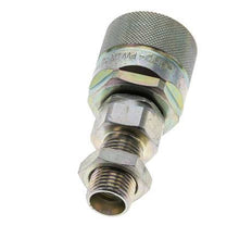 Steel DN 10 Hydraulic Coupling Plug 10 mm L Compression Ring Bulkhead ISO 14541/8434-1 D M28 x 2