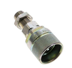 Steel DN 10 Hydraulic Coupling Plug 10 mm L Compression Ring Bulkhead ISO 14541/8434-1 D M28 x 2