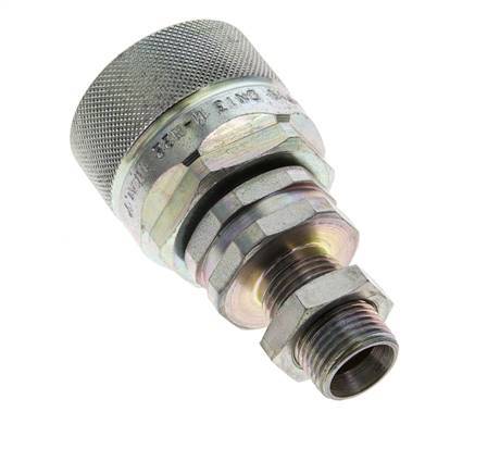 Steel DN 12.5 Hydraulic Coupling Plug 12 mm L Compression Ring Bulkhead ISO 14541/8434-1 D M36 x 2