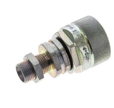 Steel DN 12.5 Hydraulic Coupling Plug 12 mm L Compression Ring Bulkhead ISO 14541/8434-1 D M36 x 2