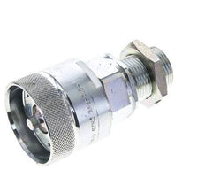 Steel DN 25 Hydraulic Coupling Plug 22 mm L Compression Ring Bulkhead ISO 8434-1 D M48 x 3
