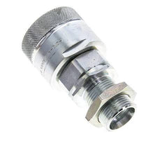 Steel DN 25 Hydraulic Coupling Plug 22 mm L Compression Ring Bulkhead ISO 8434-1 D M48 x 3