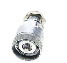 Steel DN 25 Hydraulic Coupling Plug 22 mm L Compression Ring Bulkhead ISO 8434-1 D M48 x 3