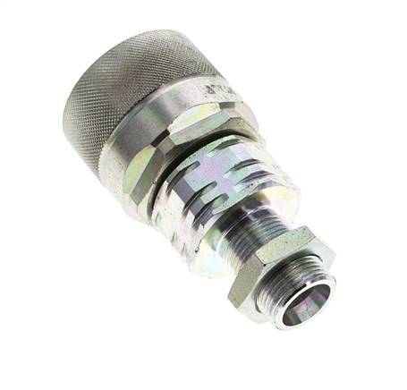 Steel DN 20 Hydraulic Coupling Plug 14 mm S Compression Ring Bulkhead ISO 14541/8434-1 D M42 x 2