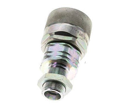 Steel DN 20 Hydraulic Coupling Plug 14 mm S Compression Ring Bulkhead ISO 14541/8434-1 D M42 x 2